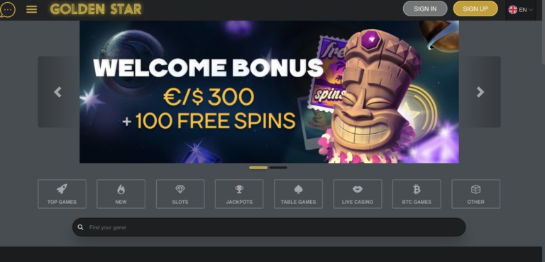 Big Bitcoin Bonus at Golden Star Casino
