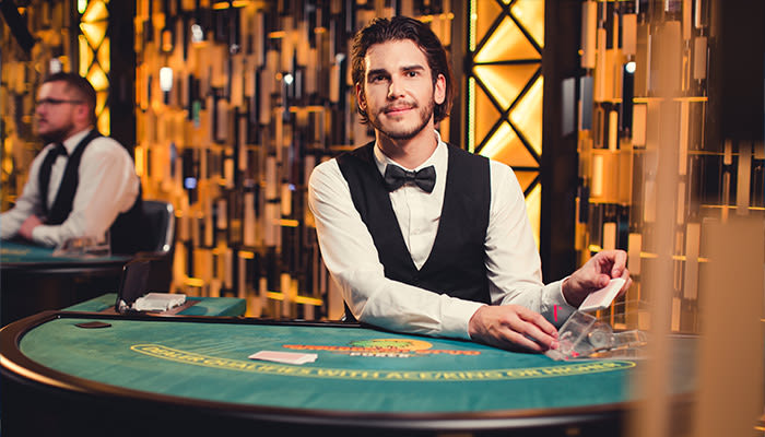 Live Gambling Action streamed from the Land-based Casino
